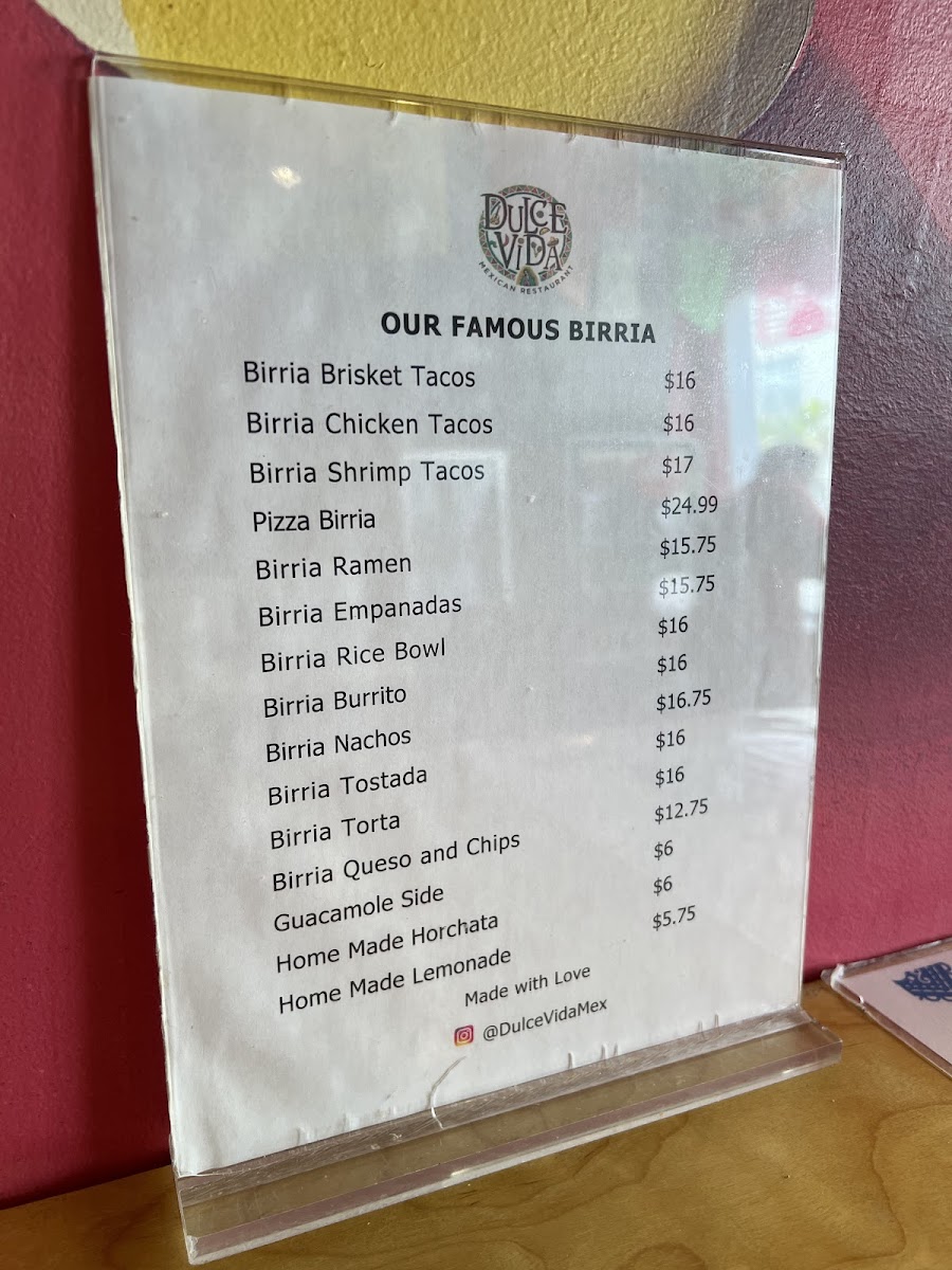 Dulce Vida Mexican Restaurant Menu - Image 3