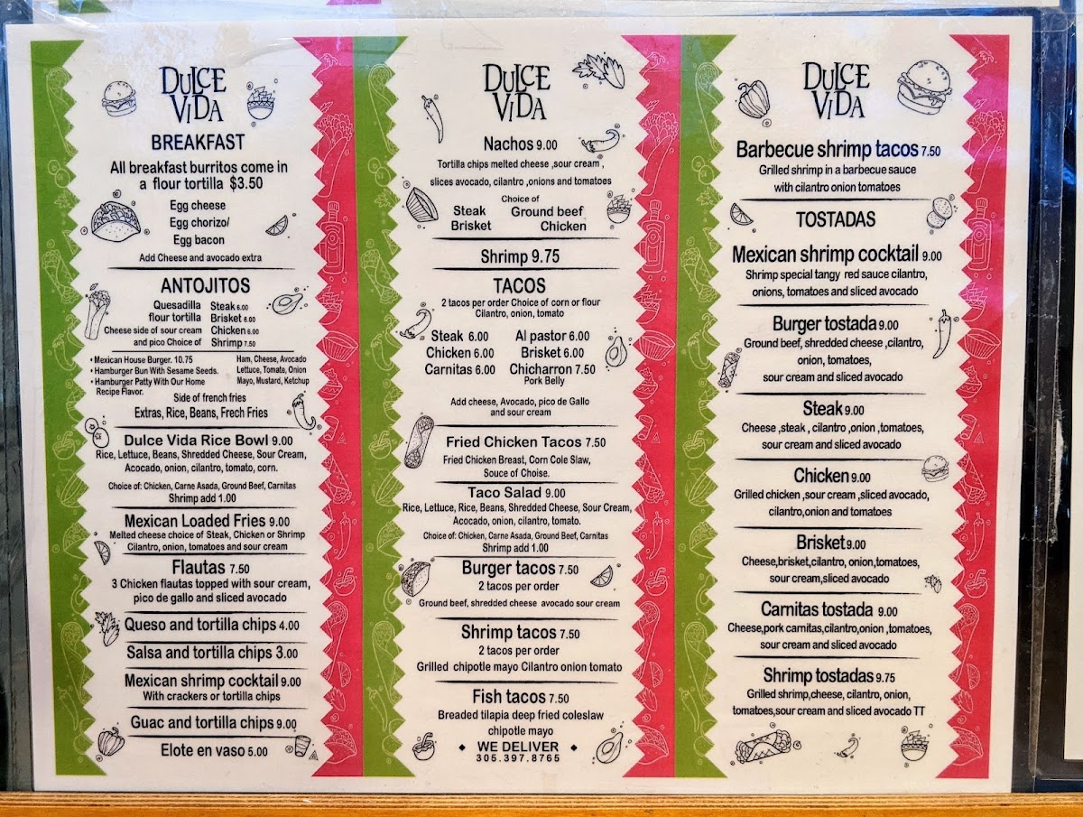 Dulce Vida Mexican Restaurant Menu - Image 4