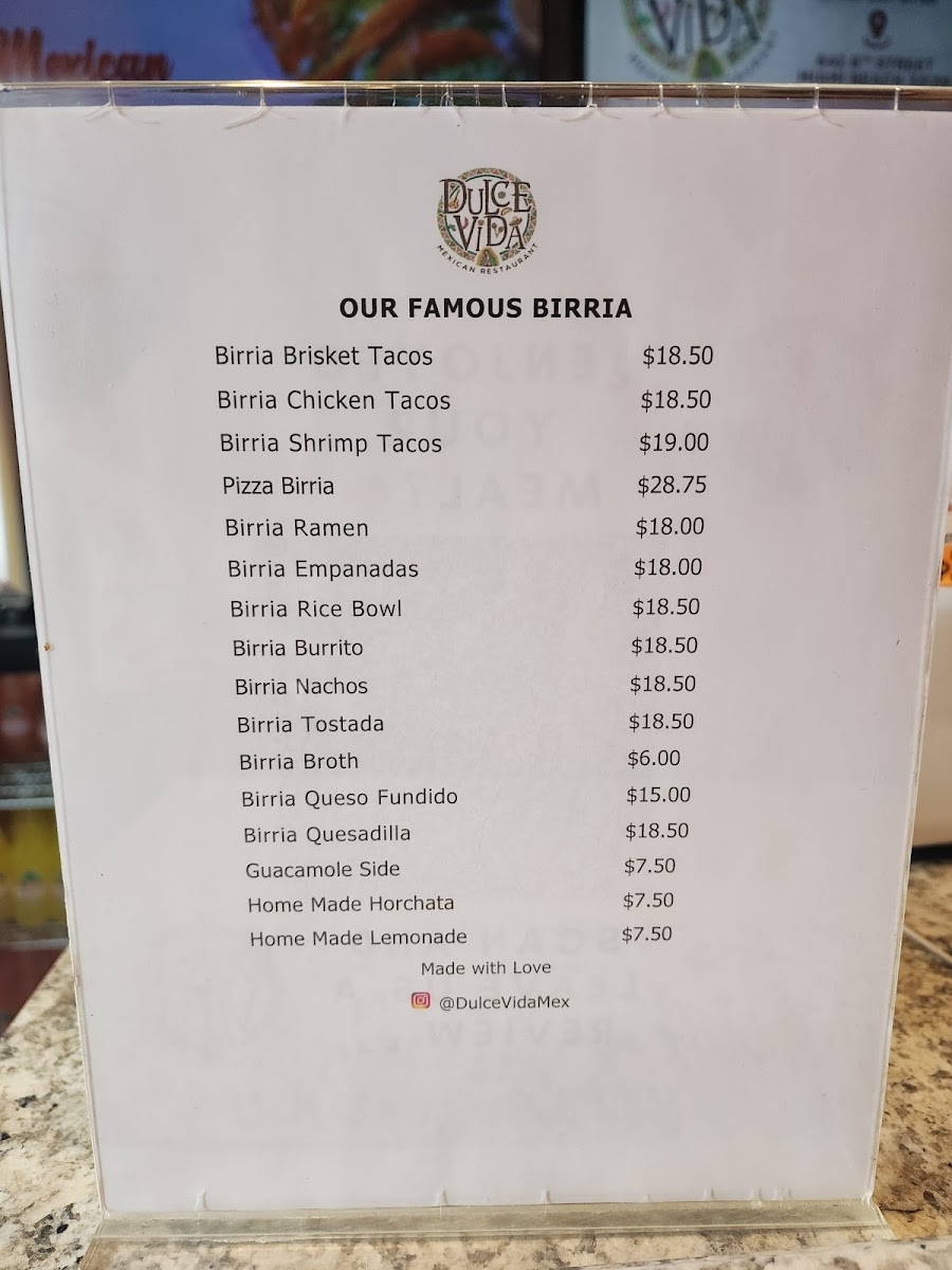 Dulce Vida Mexican Restaurant Menu - Image 5